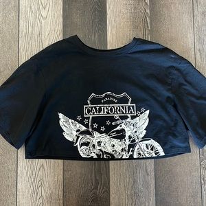 California Black Crop Top